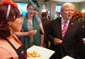 KRudd hearts MKR as Seven wins Monday