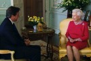 Picture Shows: The Queen and PM David Cameron at Private Audience in BP
