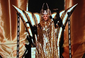 Rolled gold Madonna at Super Bowl